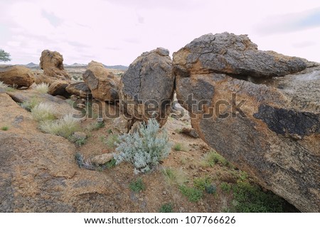 Augrabies view, Orange river valley, northern cape,south africa