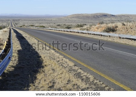 Route N10 between  Prieska and Britstown in the karoo,Northern Cape, South africa
