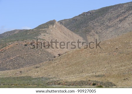 Cape Fold Mountains Of The Hex River Valley,Western Cape,South Africa ...