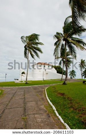 Salvador da Bahia, Brazil - June 6, 2014: Mont Serrat Fortress