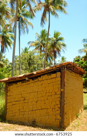Poor Mud house in brazilian country .