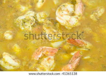 Delicious Brazilian cuisine - Shrimp stew .