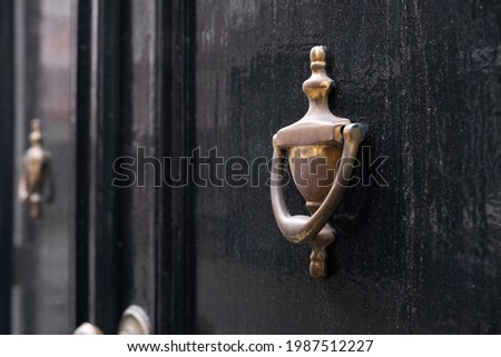 Similar – Image, Stock Photo Door with brass handle