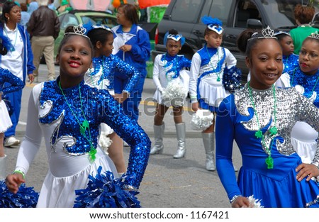 Dancing group in St.Patrick Parade Atlanta 2006