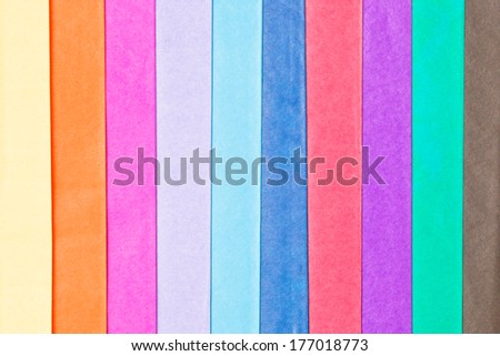 Colorful tissue paper as a detailed background image
