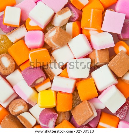 A Detailed Background Composed Of Dolly Mixture Candy Stock Photo ...