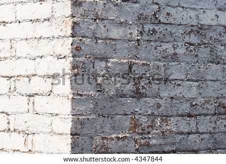 light and shadow on outside corner of brick wall