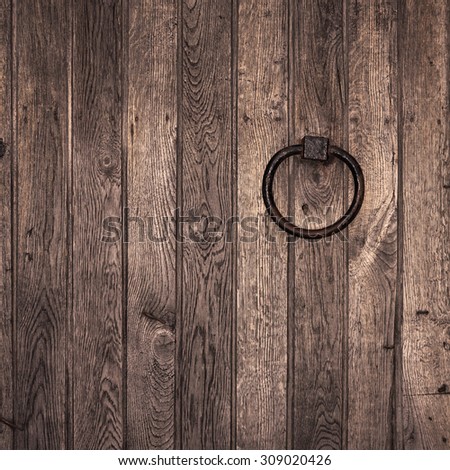 Similar – Image, Stock Photo Wooden gate close up in evening sun