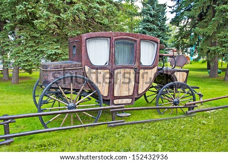 Old-fashioned Transport (Coach). High quality stock photo.
