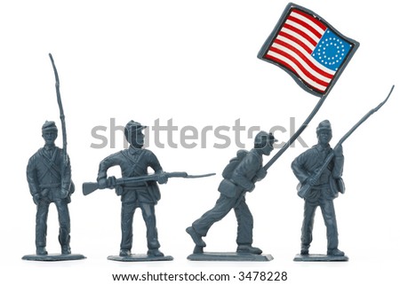american civil war plastic soldiers - union infantry