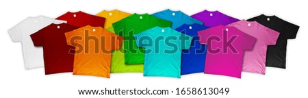 Similar – Image, Stock Photo Shirt Pile T-shirts Shirts