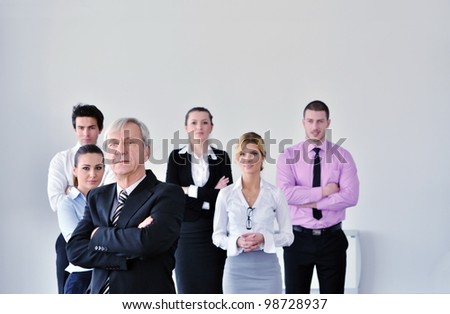 business people  group at a meeting in a light and modern office environment.