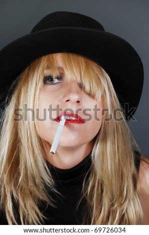 Smoking woman