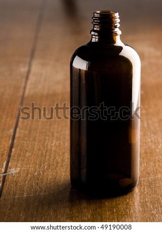 empty medicine bottle
