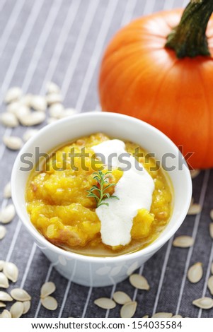 delicious homemade pumpkin soup - food and drink