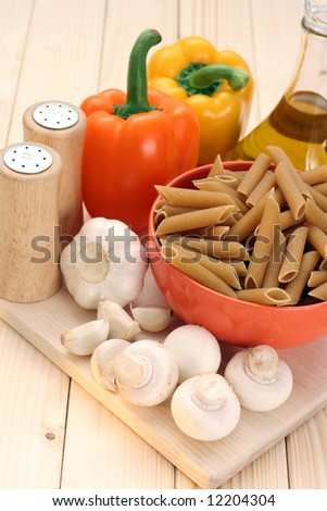 everything you need to make delicious penne with mushrooms