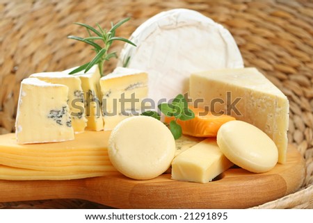 board of delicious cheese - food and drink