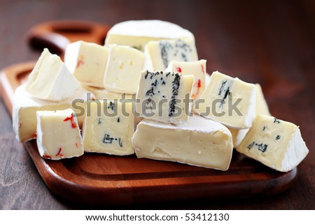 stack of fresh delicious cheese - food and drink