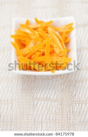 orange peel ready to be used to cook - fruits and vegetables