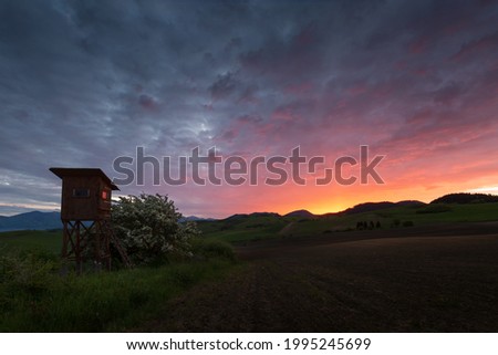 Similar – Image, Stock Photo Rural landscape of Turiec region in northern Slovakia.