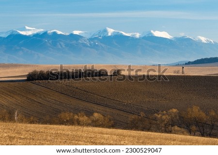 Similar – Image, Stock Photo Rural landscape of Turiec region in northern Slovakia.