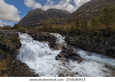 Similar – Image, Stock Photo Glencoe valley in the scottish highlands.