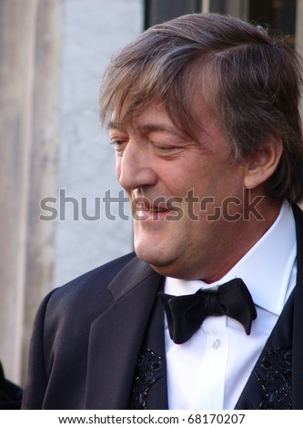 REGENT STREET, LONDON, UK - MAY 11: Stephen Fry the actor and TV presenter at launch of new product in Regent Street, London on May 11, 2009. Stephen Fry is a well known actor and TV personality.