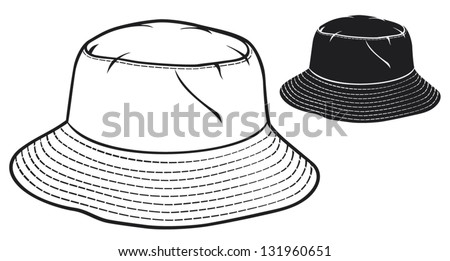 Bucket Hat Collection (Bucket Hat Set) Stock Vector 131960651 ...
