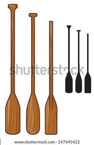 wooden paddle (sport oars) ストックフォト © 