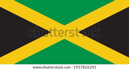 Jamaica Flag vector illustration design