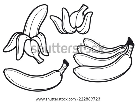 Banana Fruit Stock Vector Illustration Shutterstock