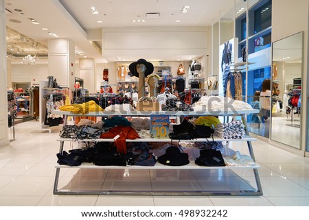 Chicago, Il - April 01, 2016: Inside Forever 21 Store. Forever 21 Is An ...