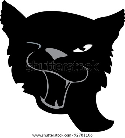 Cartoon Vector Image Of Black Cat Isolated On White - 92781106 ...