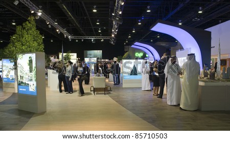DUBAI, UAE-SEPT. 27: Emaar booth at Cityscape Global 2011 on Sept. 2011 in Dubai, UAE. The real estate exhibition held at Dubai International Convention & Exhibition Center from Sept. 27 - 29, 2011.