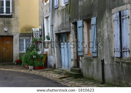 An old village home in a small village in France