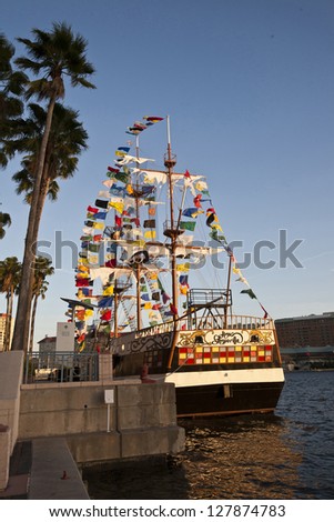 TAMPA, FLORIDA - JANUARY 31: Over 1 million people attend at least one Gasparilla Pirate Fest event on January 31, 2013 in Tampa, Florida.