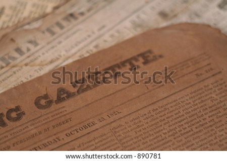 Antique newspapers- authentic
