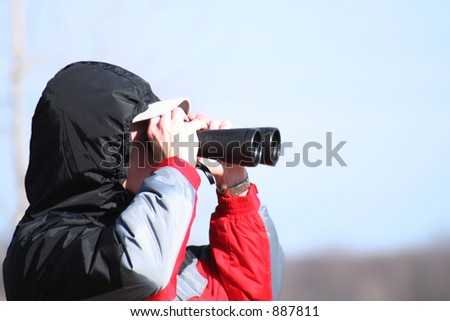 Similar – Image, Stock Photo Bird watching in winter