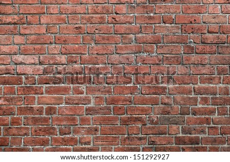 The old red brick wall