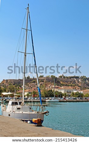 Yacht near Nafplio, Greece