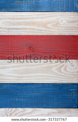 Patriotic background for 4th of July or Memorial Day or any American Holiday themed projects. Red White and Blue Boards Background.
