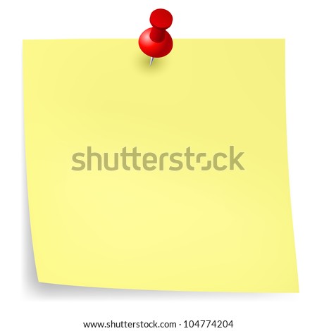 Yellow sticker.  Illustration for design on white background