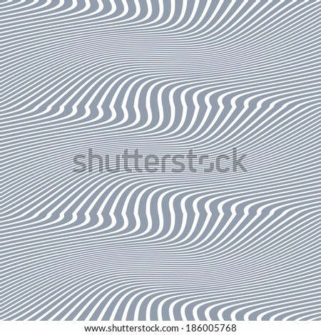 Grey and white abstract background of distorted lines