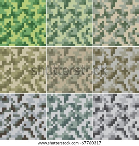 Digital Camouflage Patterns by ~silver- on deviantART