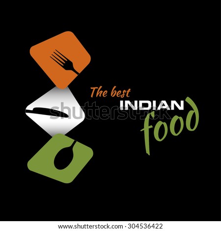Restaurant menu Indian food