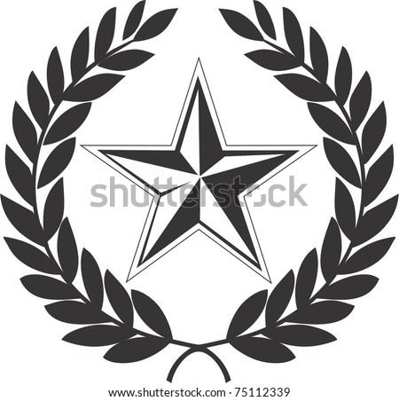 Communist  star and laurel wreath