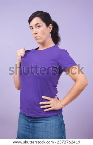 Similar – Image, Stock Photo Woman proudly shows her armpit hair