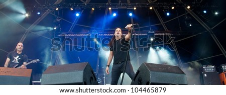 LISBON, PORTUGAL - MAY 25:  Ramp performing on stage in day 1 of Rock in Rio Lisboa May 25, 2012 in Lisbon, Portugal