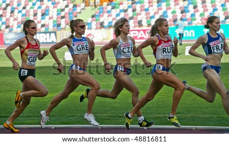 LEIRIA, PORTUGAL - MAY 20: SPAR European Team Championship, runners in 800 meters women , May 20, 2009 in Leiria, Portugal