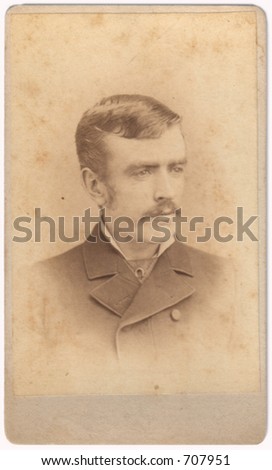 Vintage photo of man (ca 1860s)